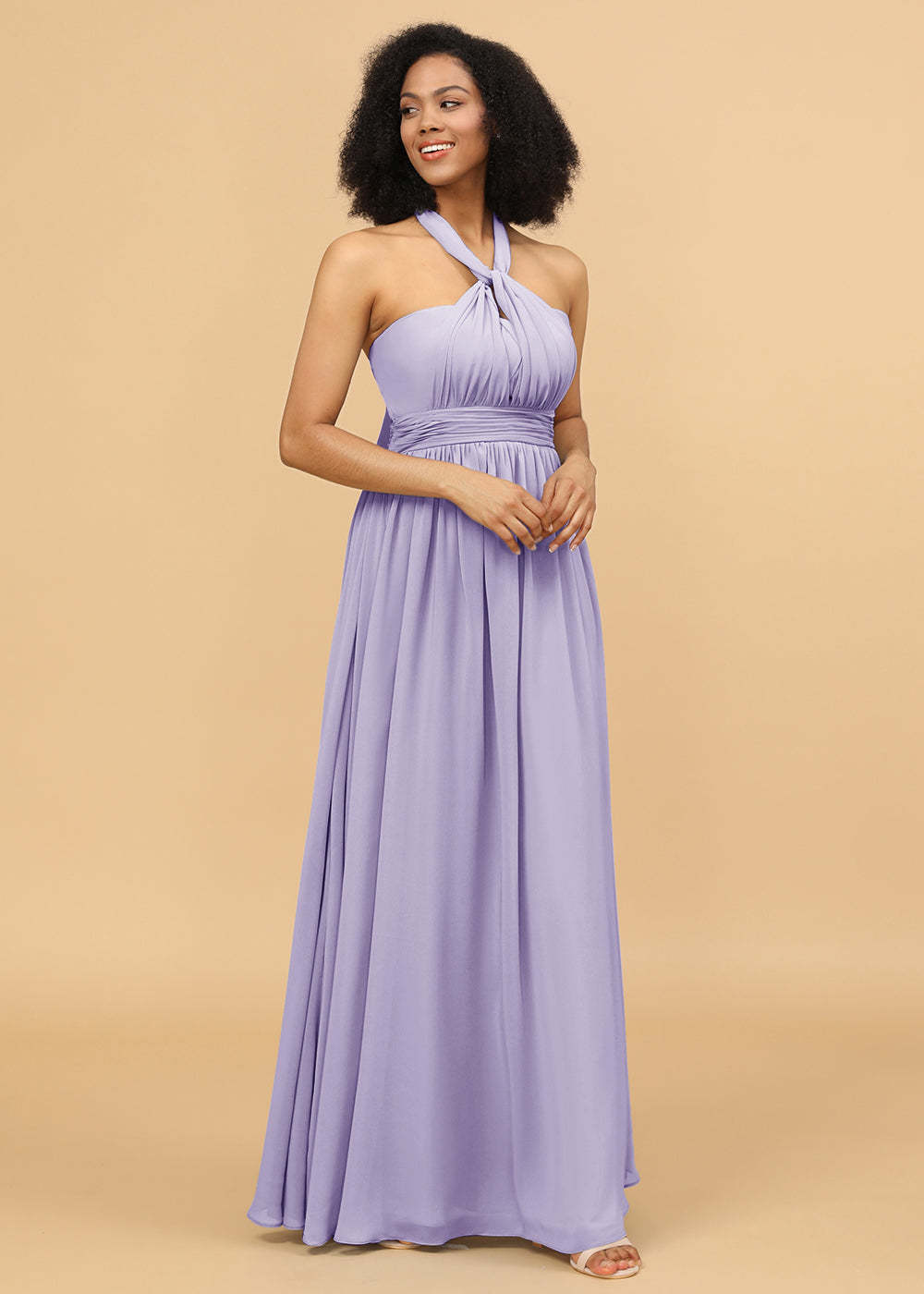 Multiway Wrap Chiffon Maxi Bridesmaid Dress