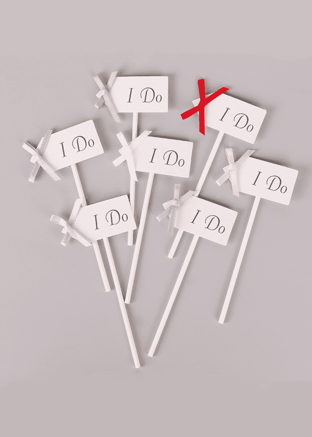 12 PCS I DO Cup Cake Topper Wedding Decoration