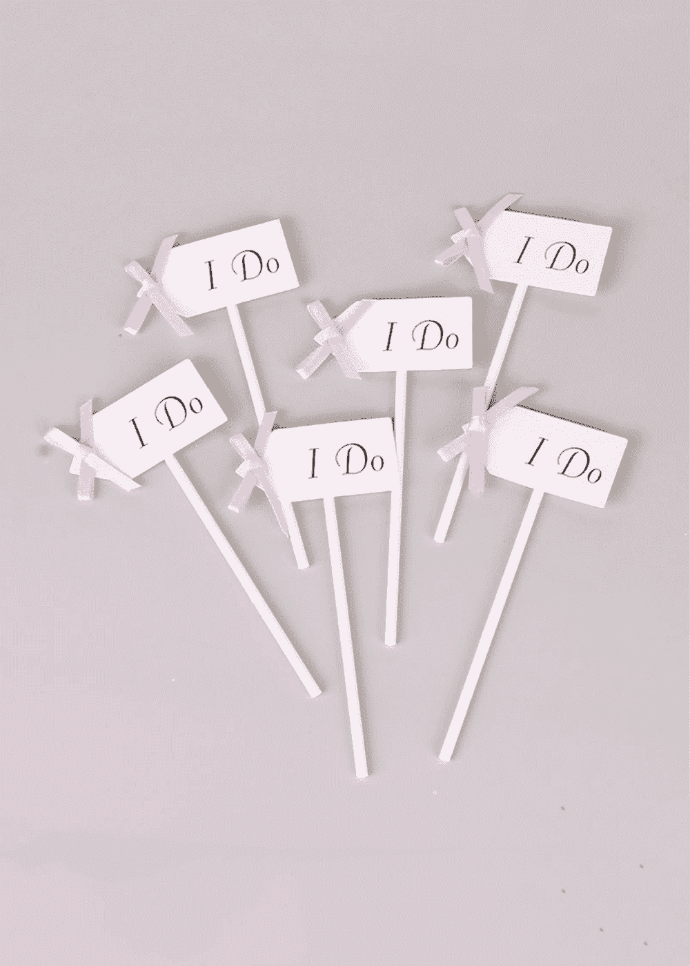 12 PCS I DO Cup Cake Topper Wedding Decoration