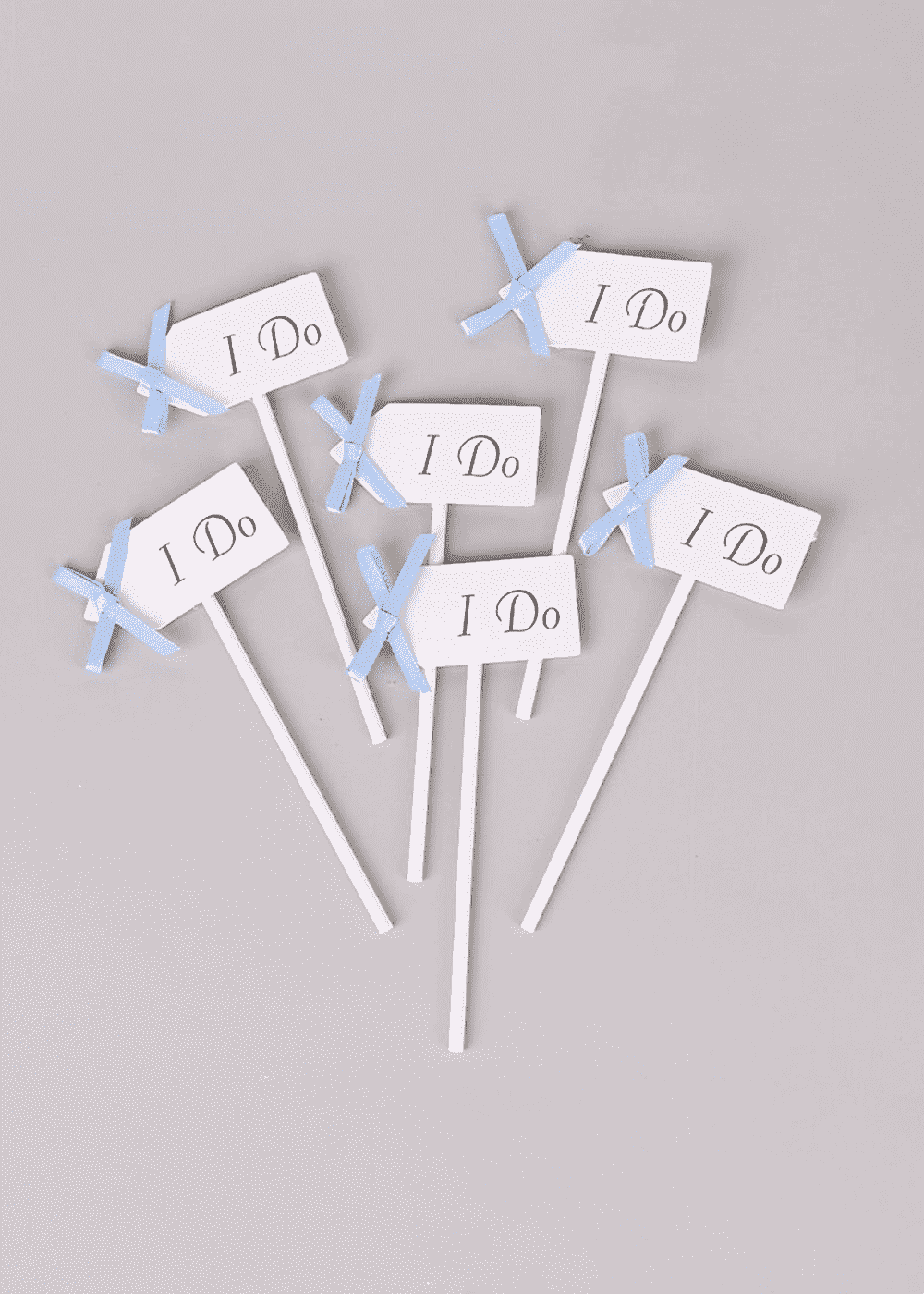 12 PCS I DO Cup Cake Topper Wedding Decoration