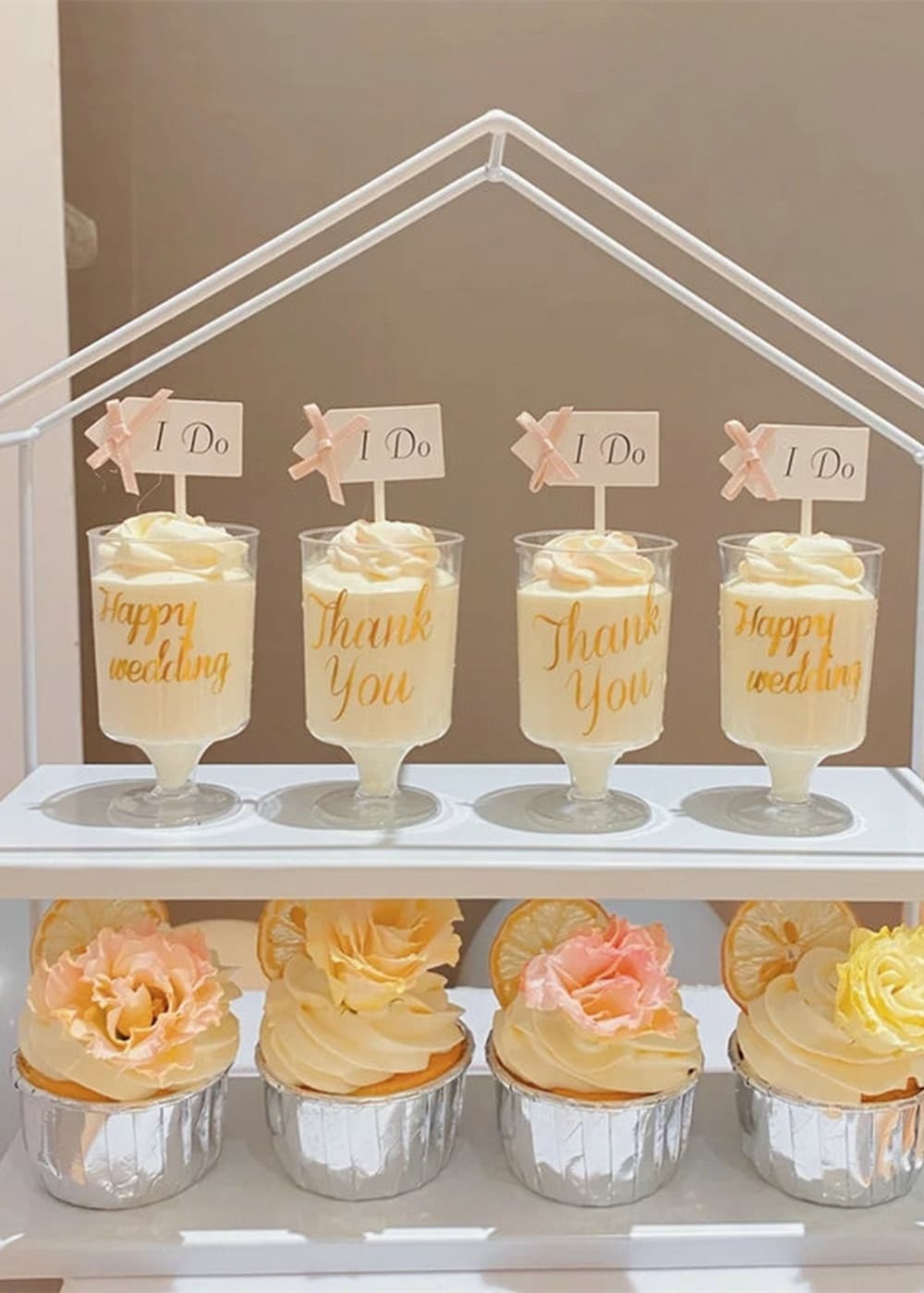12 PCS I DO Cup Cake Topper Wedding Decoration