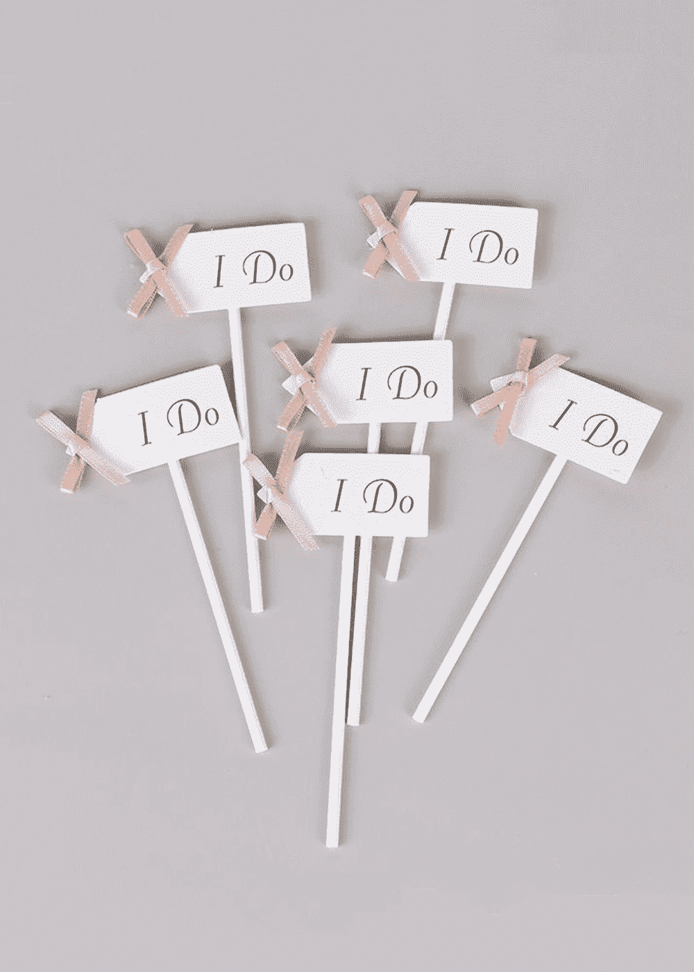 12 PCS I DO Cup Cake Topper Wedding Decoration