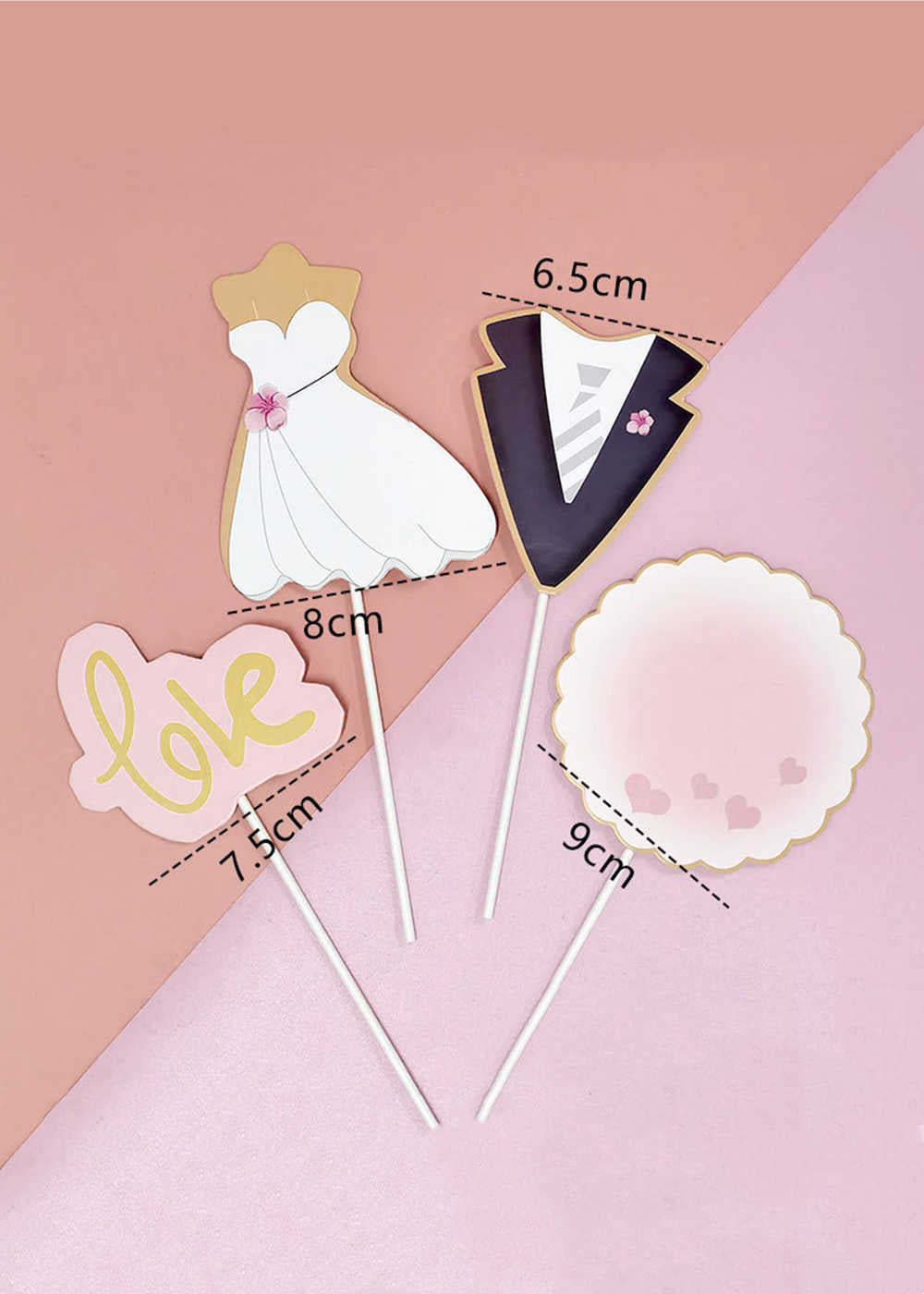 20 Sets Wedding Cake Toppers Decoration