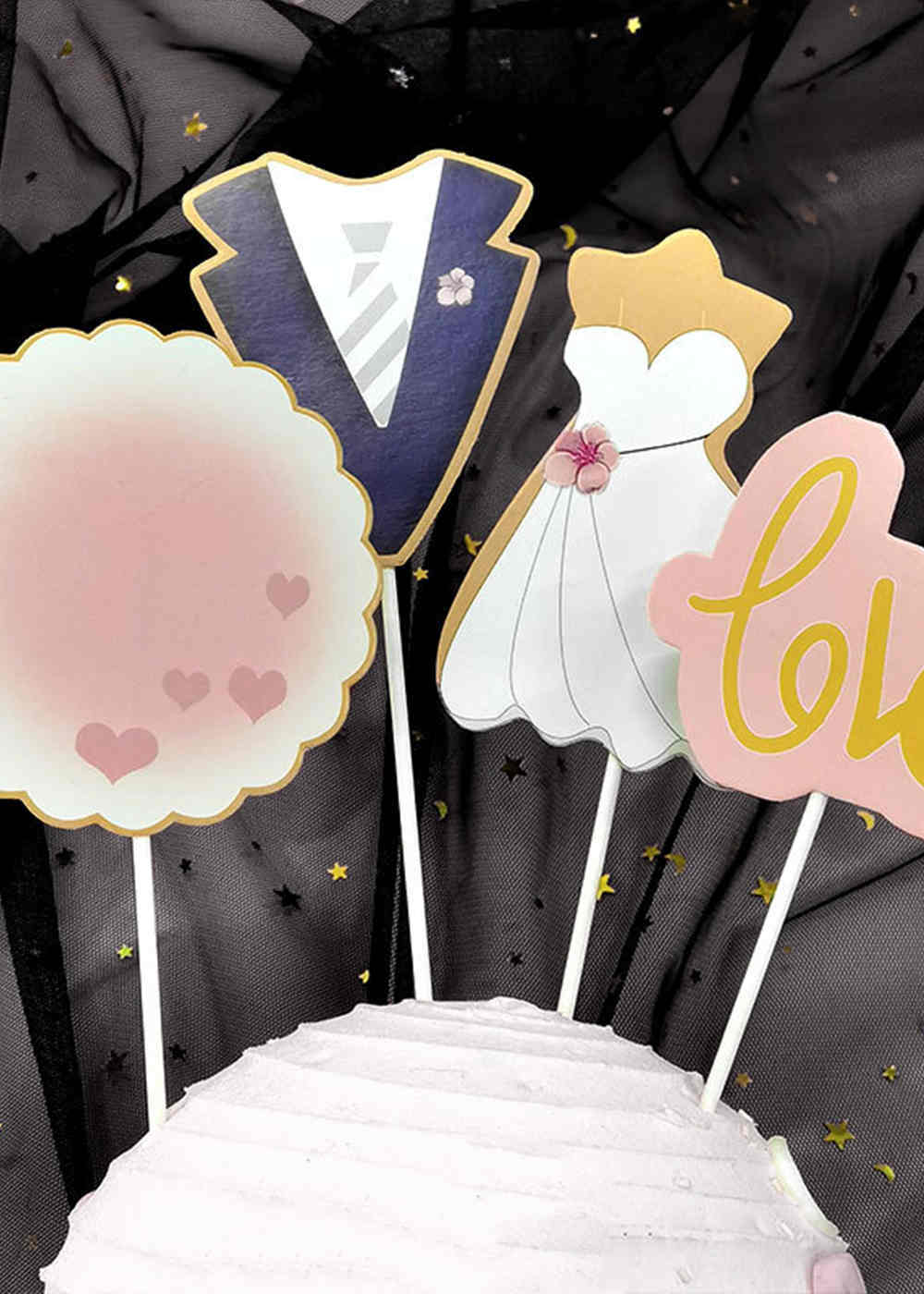 20 Sets Wedding Cake Toppers Decoration