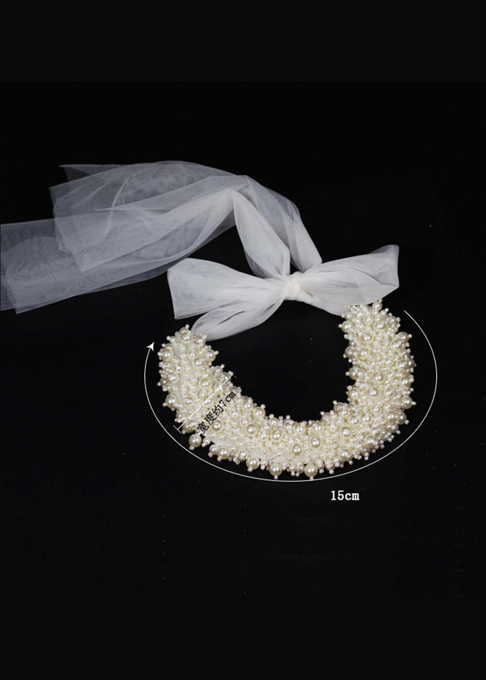 Alloy Ladies Headbands With Rhinestone Pearl