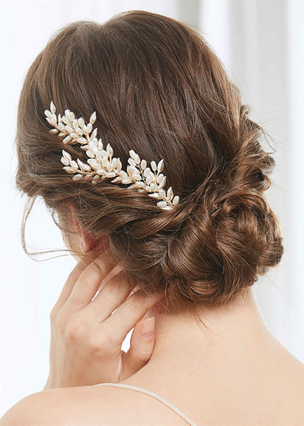 Alloy Ladies Combs & Barrettes With Pearl