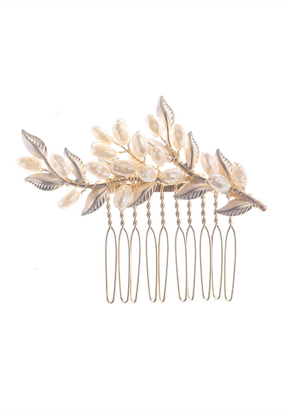 Alloy Ladies Combs & Barrettes With Pearl