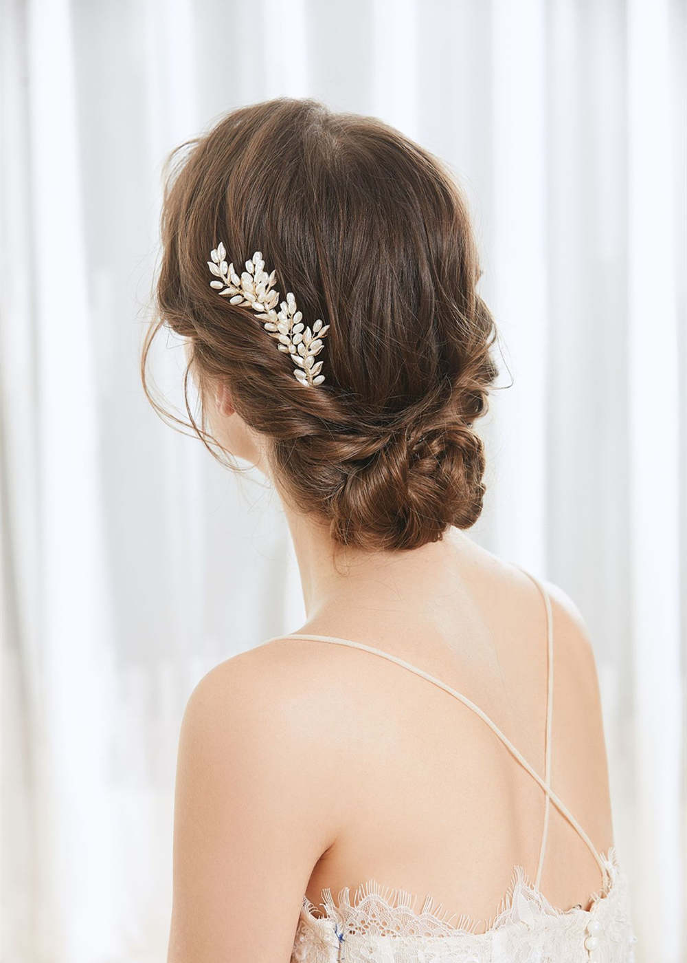 Alloy Ladies Combs & Barrettes With Pearl