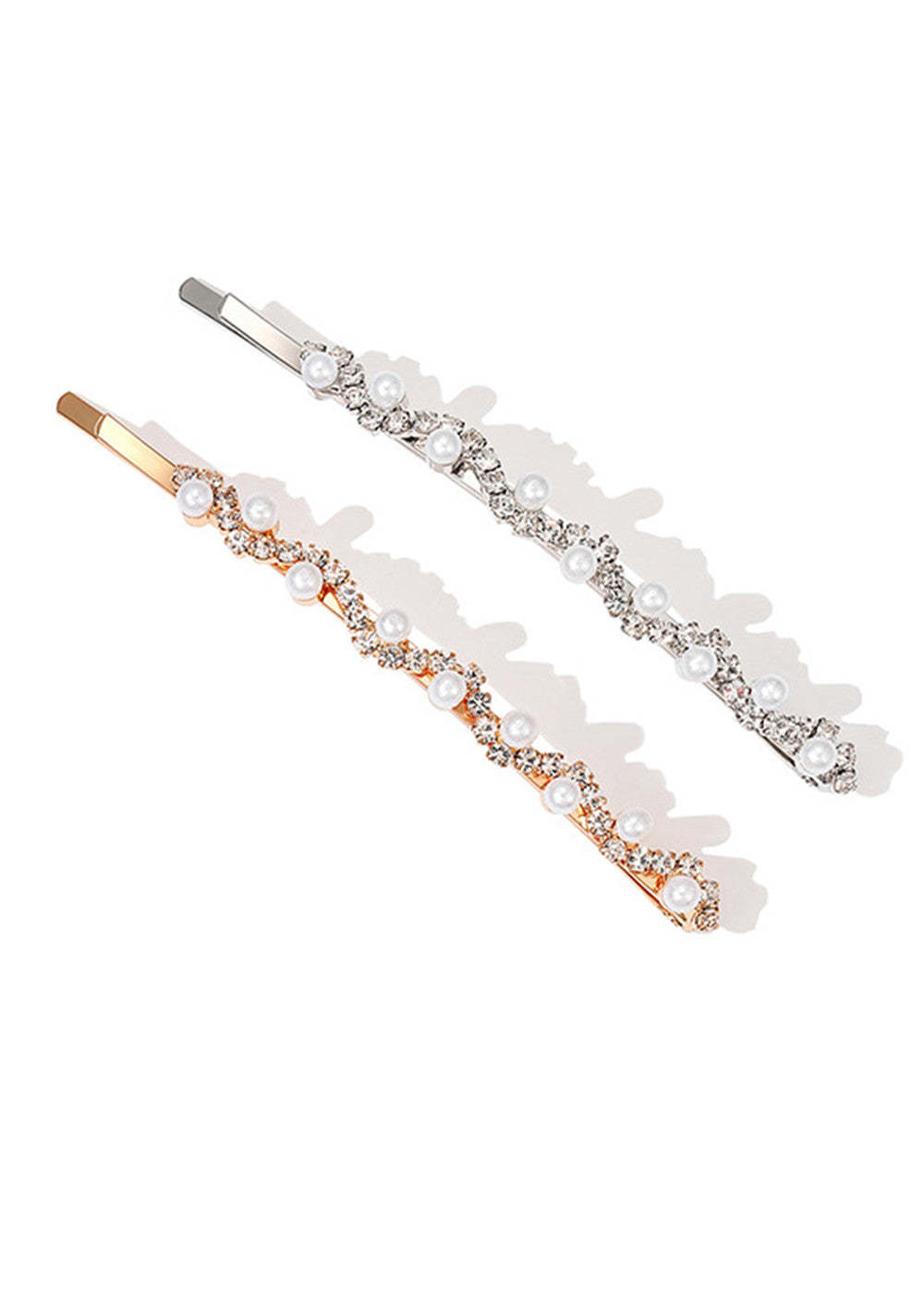Pearl And Crystal Hair Pin Set