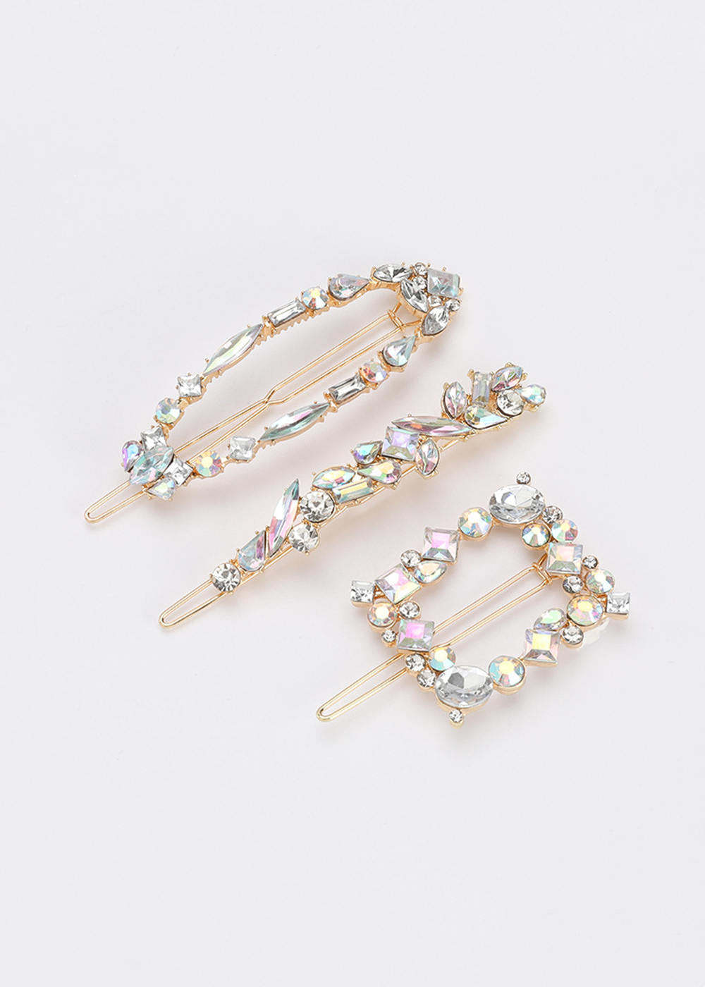 Crystal Hair Clip Set