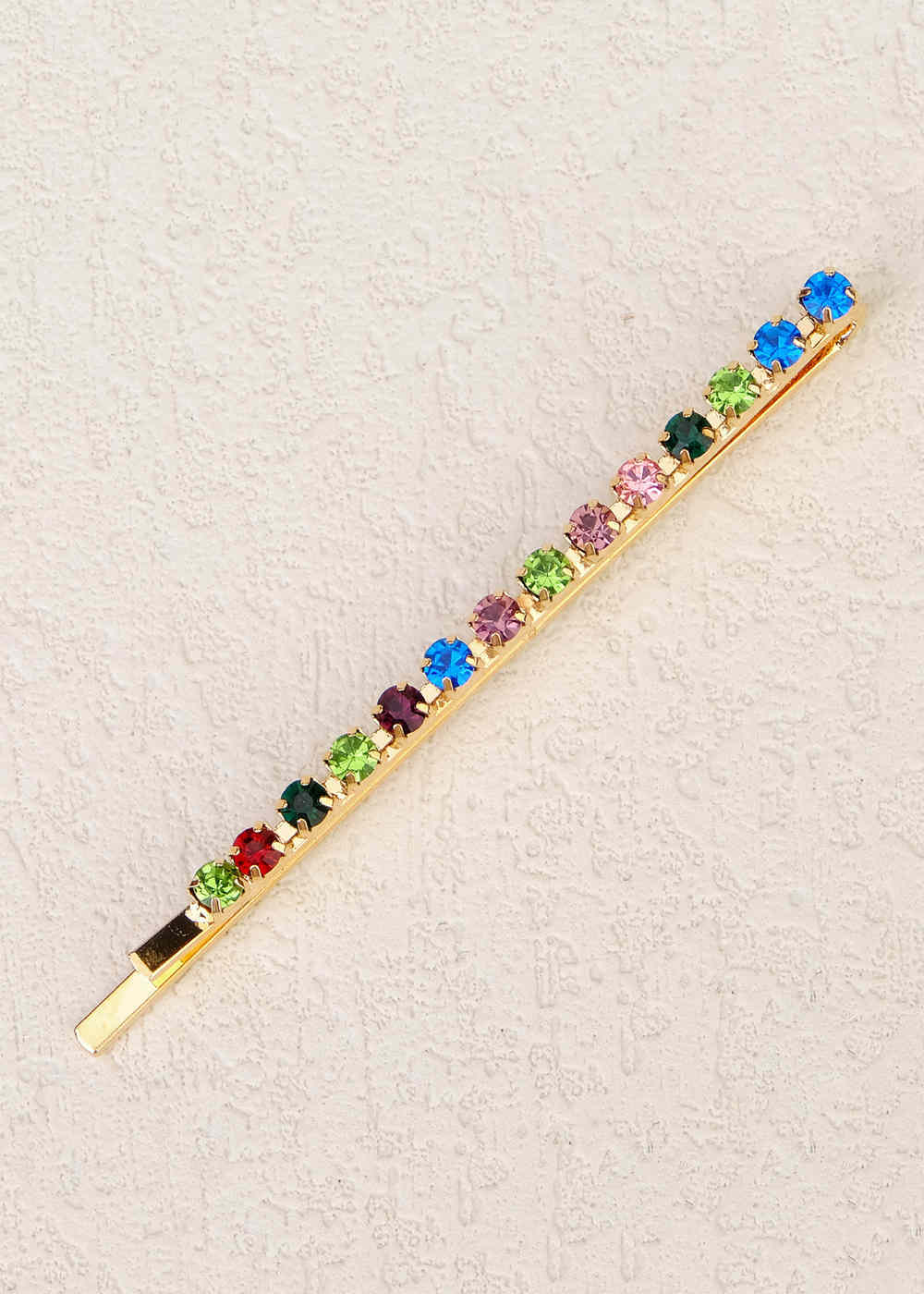 Colorful Rhinestone Hair Clip Set