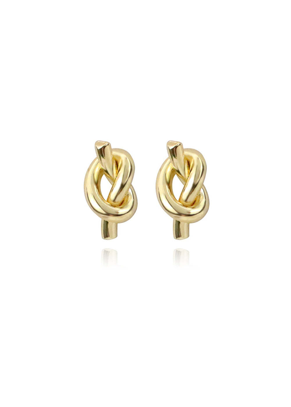 Small Knot Necklace And Stud Earrings