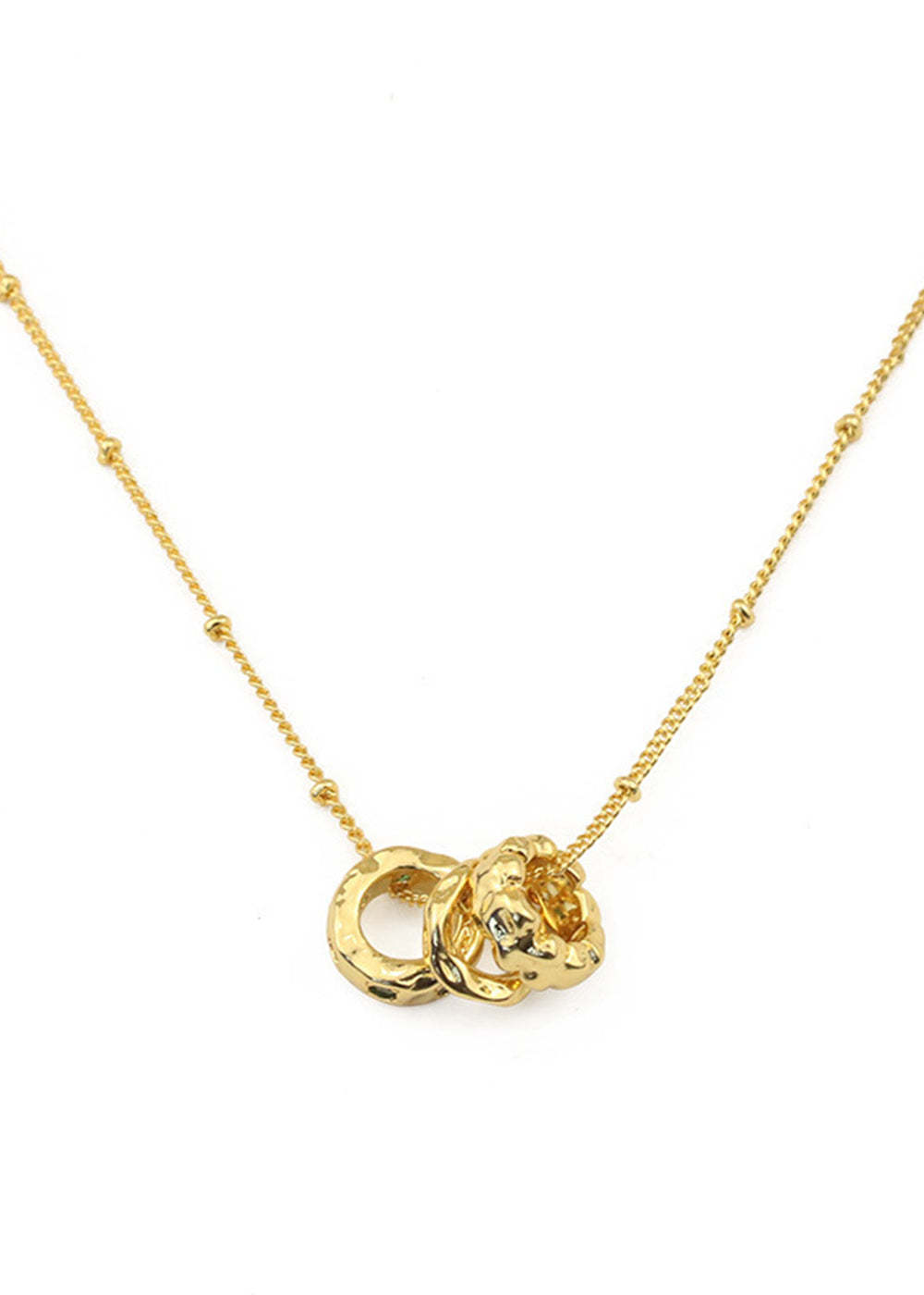 Modern Three Rings Necklace
