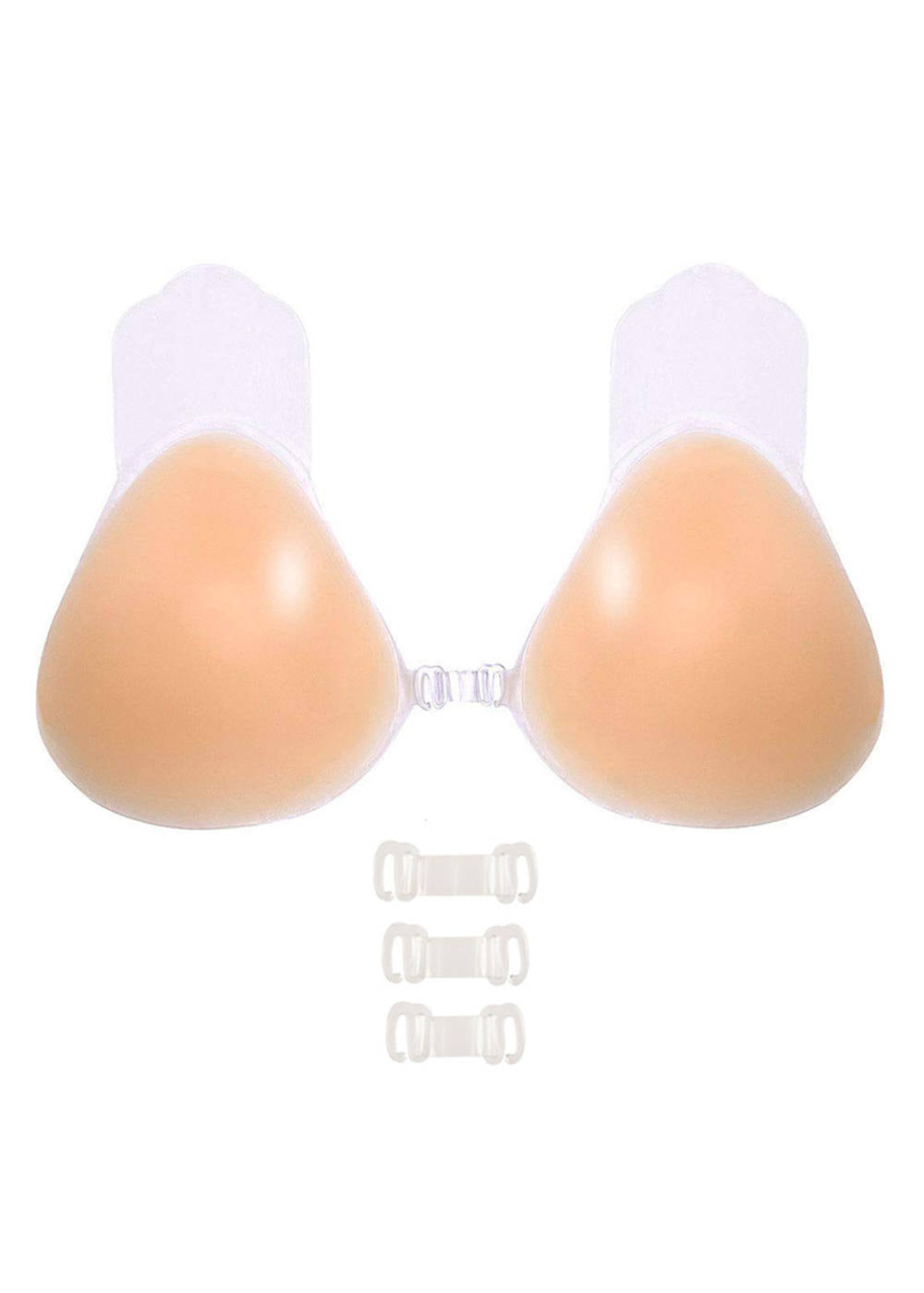 Front Closure 3/4 Cup Strapless Chinlon Invisible Bras for Wedding