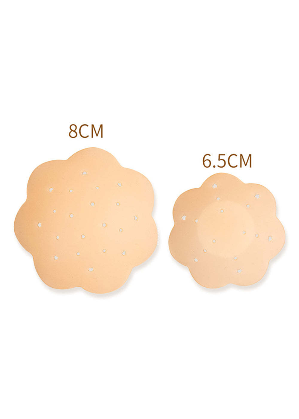 Flower Shape Breathable Invisible Silicone Nipple Stickers