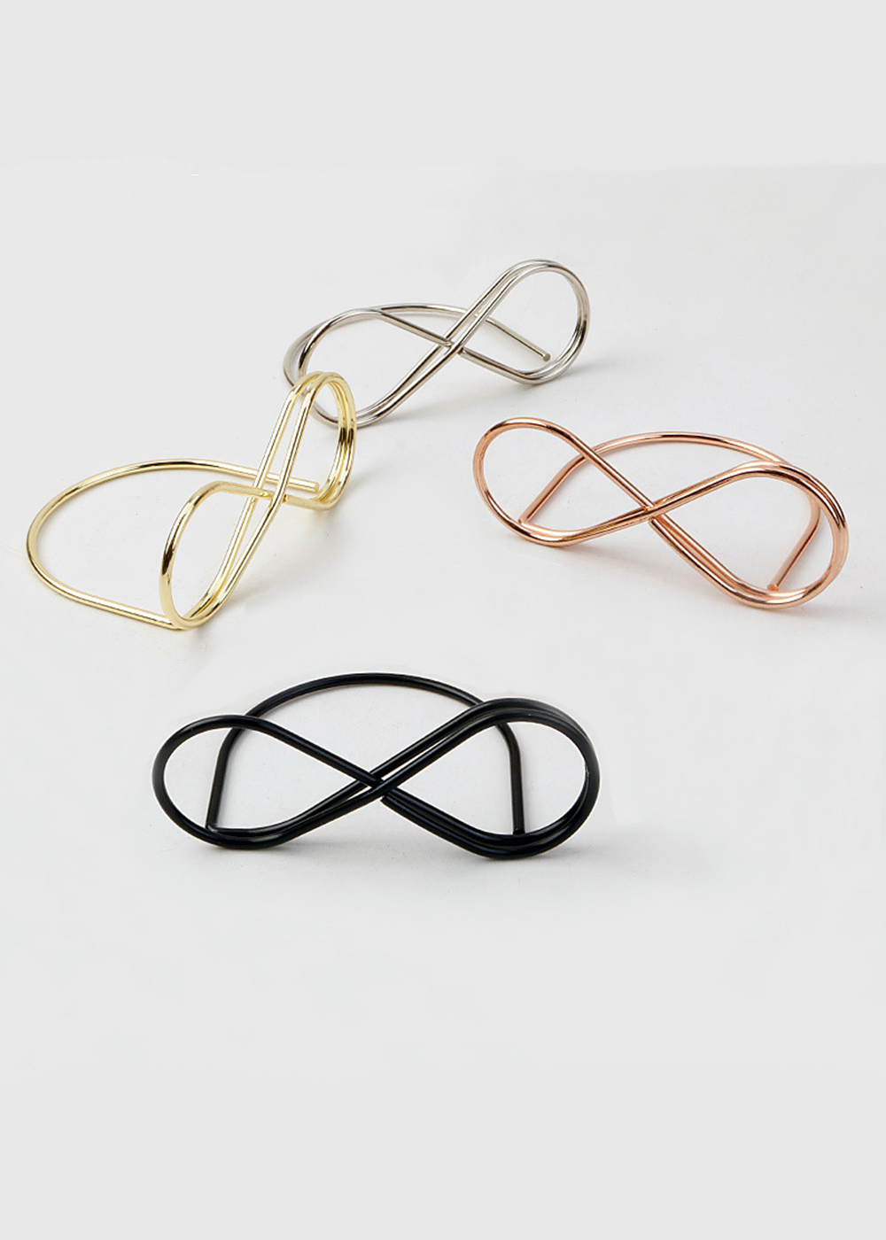 10 PCS Simple Metal 8 Shape Place Cards Holder