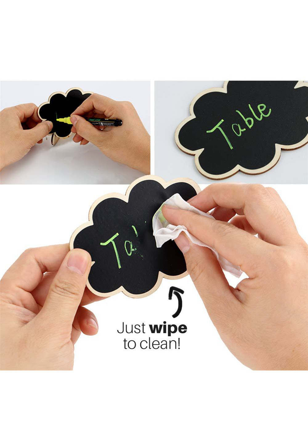 20 PCS Mini Chalkboard Signs
