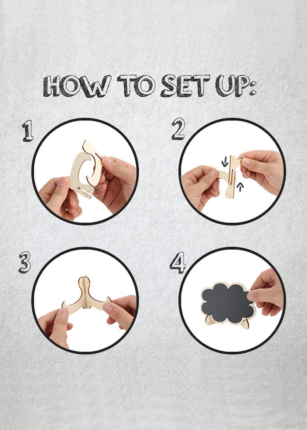 20 PCS Mini Chalkboard Signs