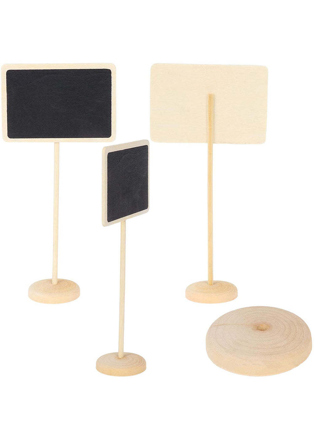 10 pcs Wood Mini Chalkboards Sign with Stand