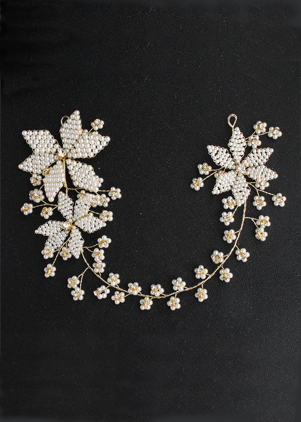 Handmade Bridal Pearl Flower Hairband