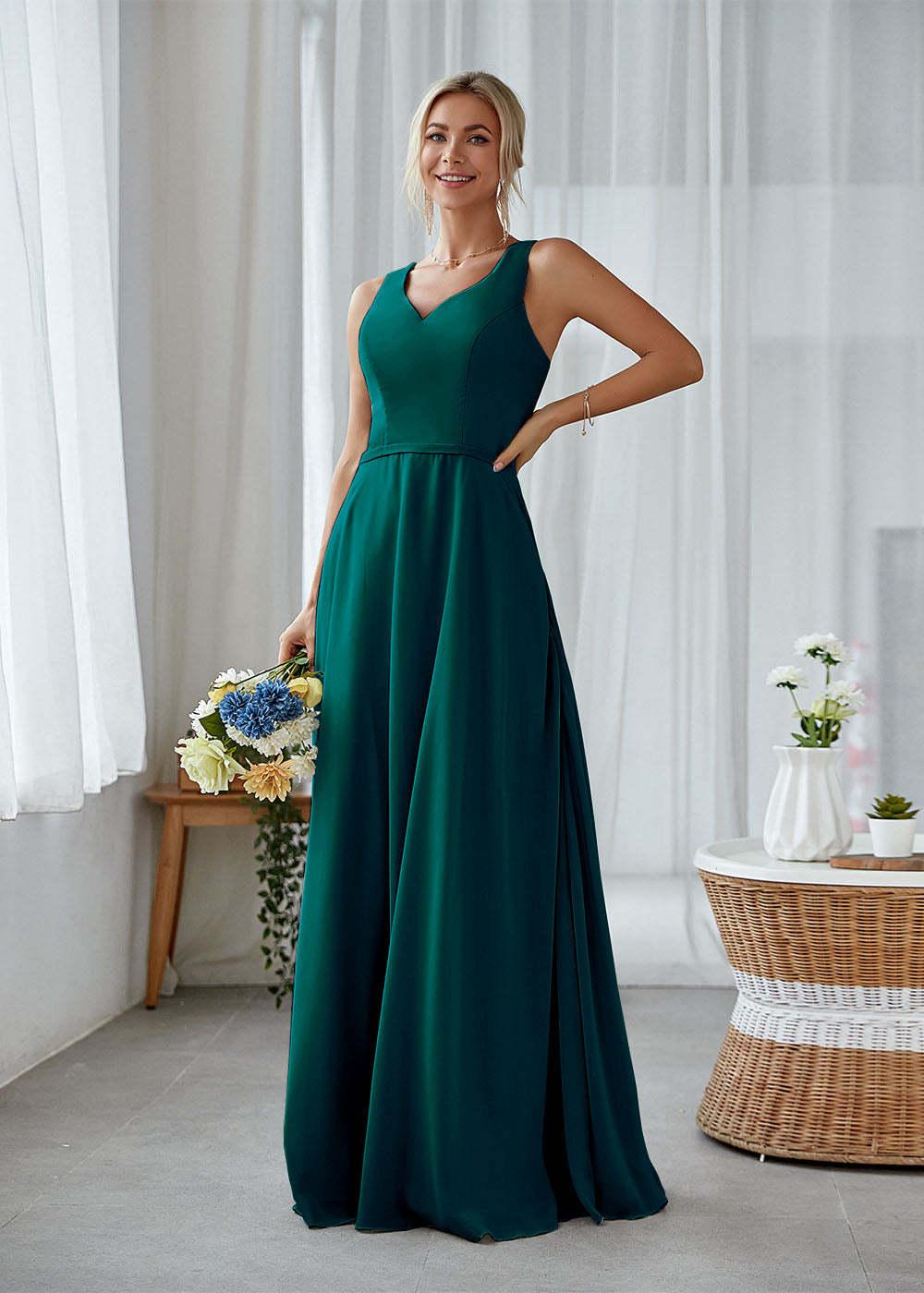 Simple Maxi Dress with Pockets