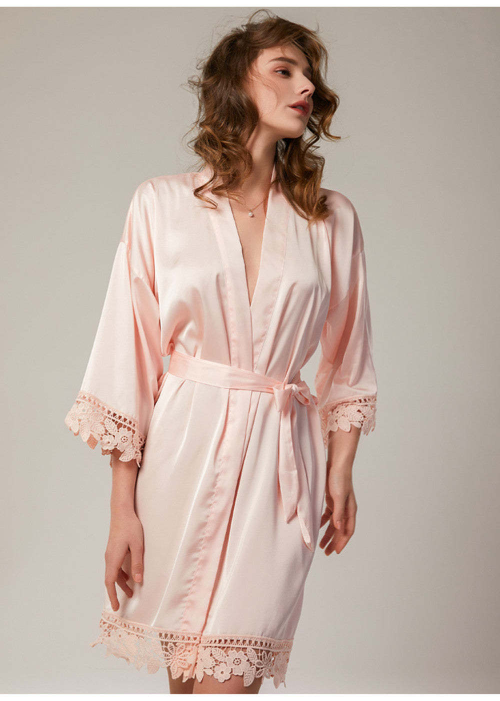 Satin Matching Bridal and Bridesmaid Robes