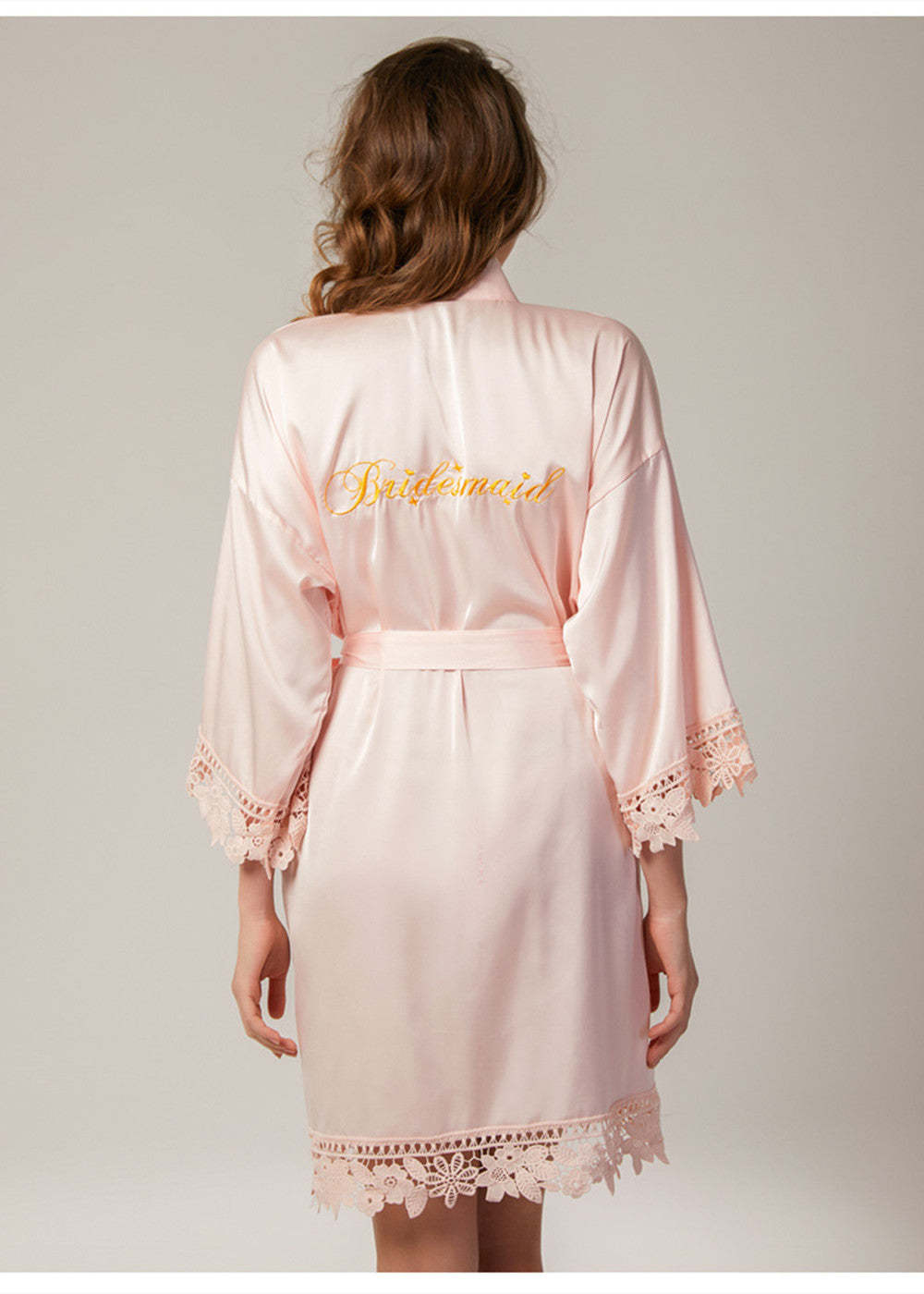Satin Matching Bridal and Bridesmaid Robes