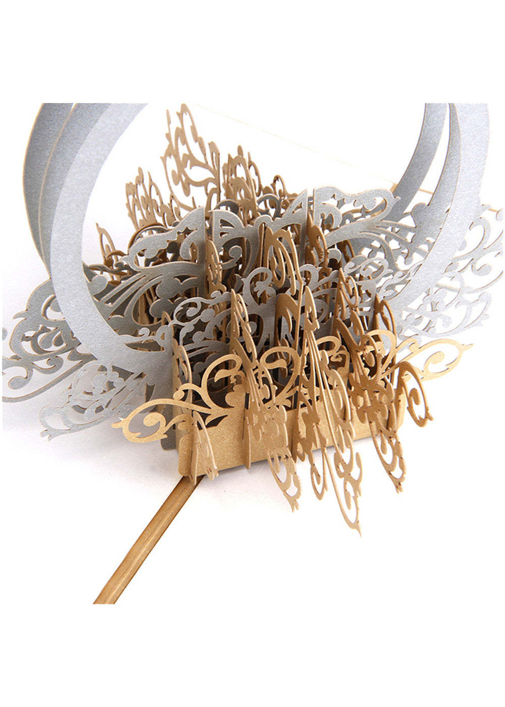 10 PCS 3D Ring Blank Wedding Invitation