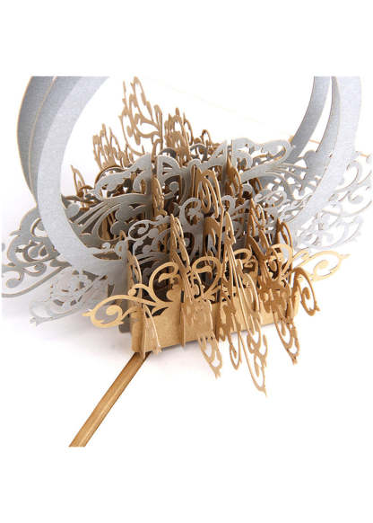 10 PCS 3D Ring Blank Wedding Invitation