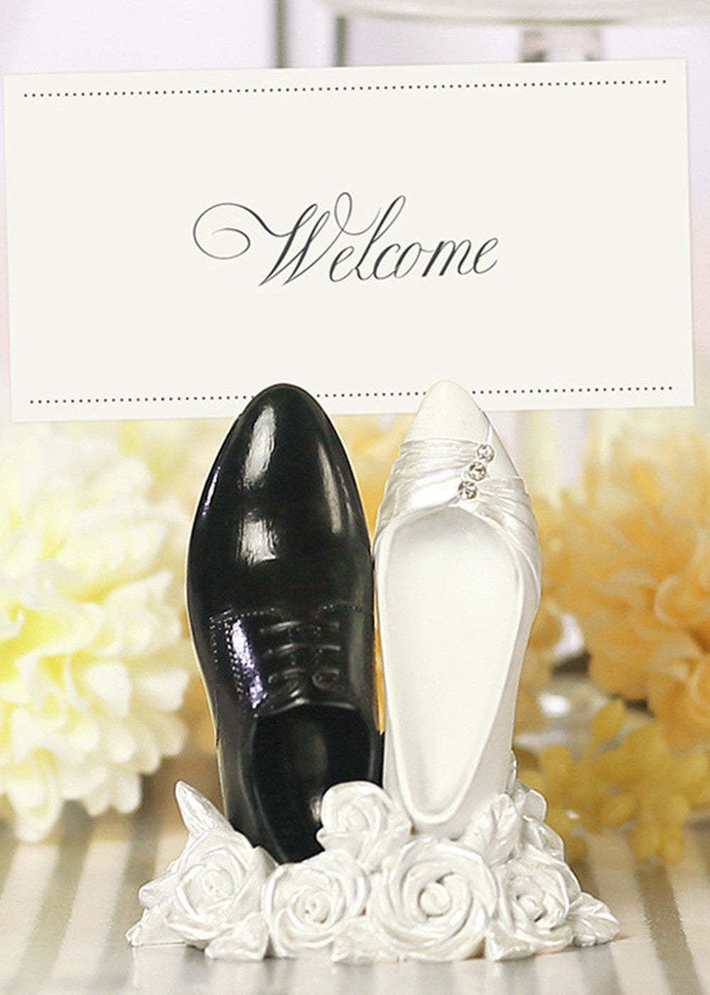 5 PCS Resin Shoes Shape Wedding Cards Holder