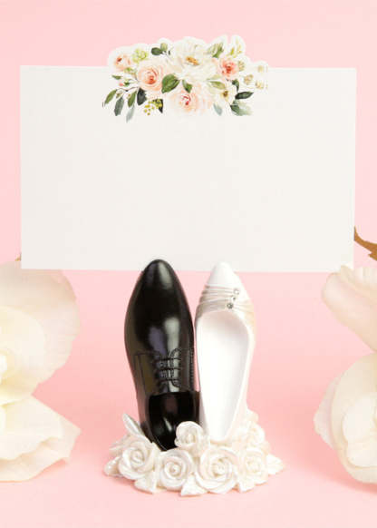 5 PCS Resin Shoes Shape Wedding Cards Holder