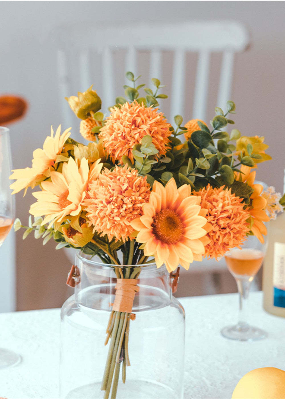 Orange Sunflower Wedding Bouquet