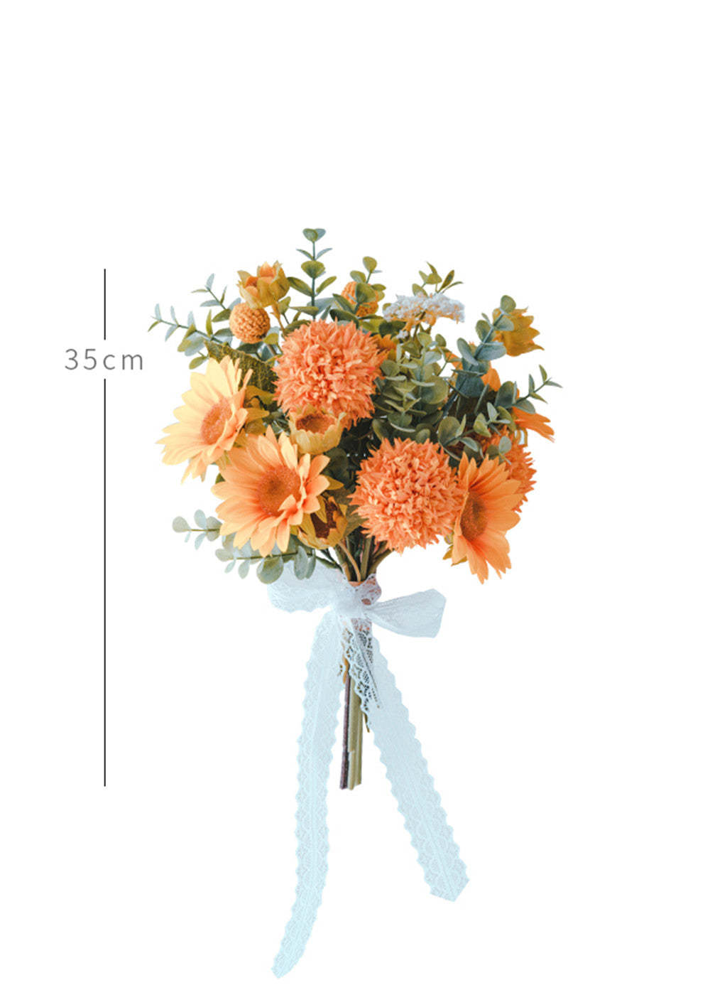 Orange Sunflower Wedding Bouquet