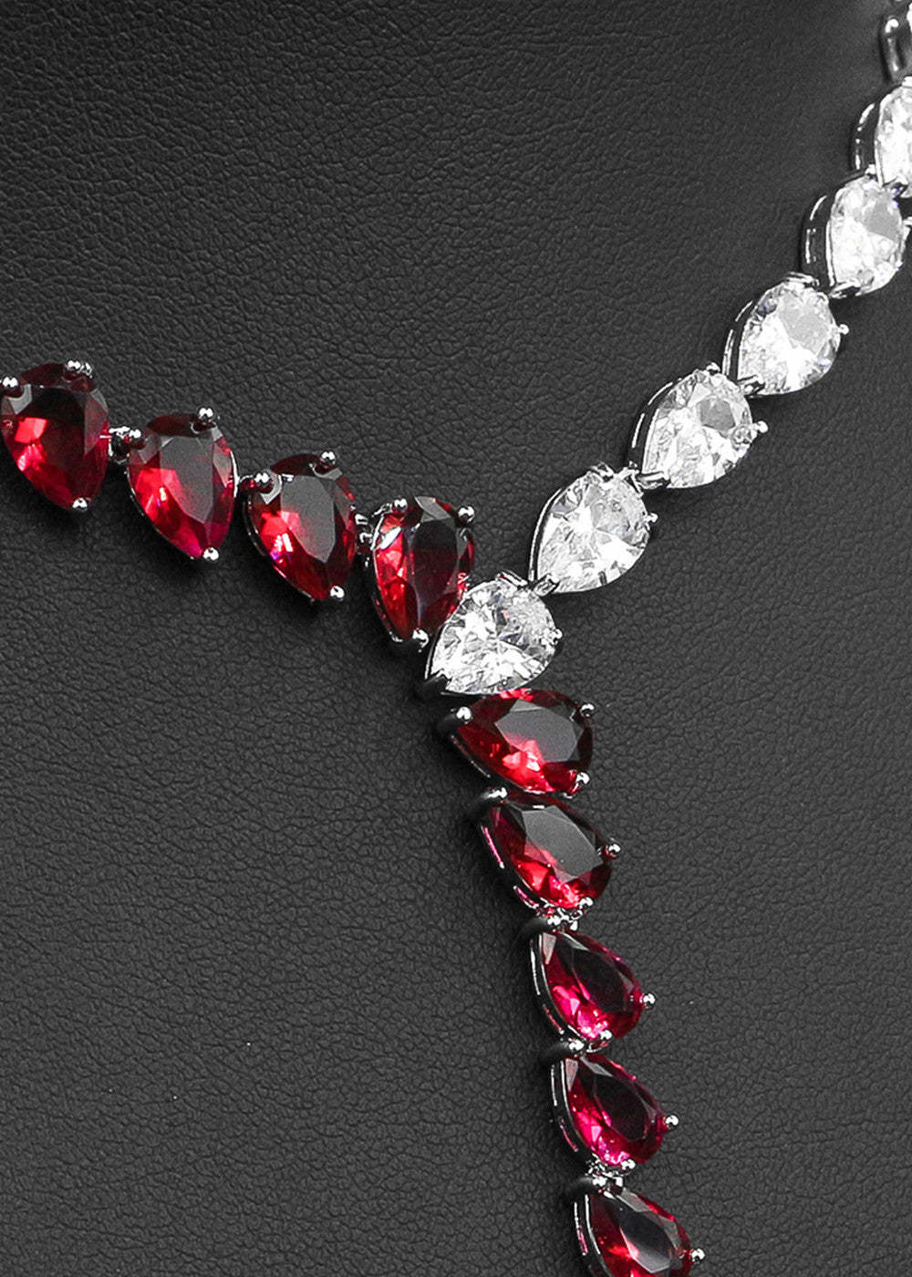 Gorgeous Two Color Tear Zircon Jewelry Set