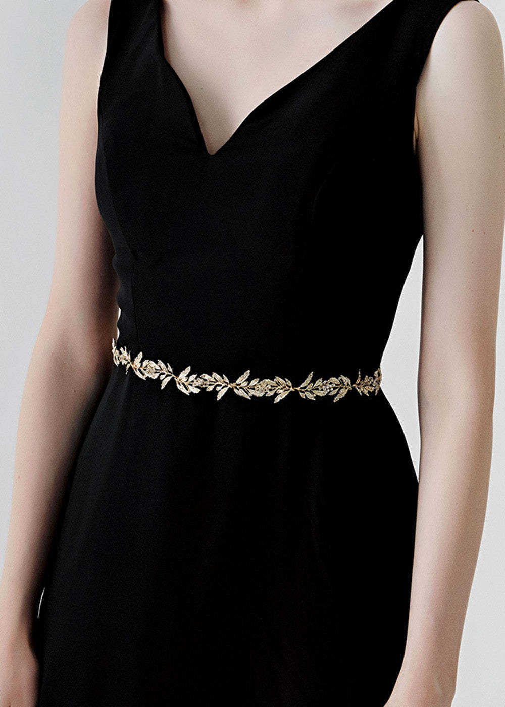 Thin Wedding Crystal Bridal Belt