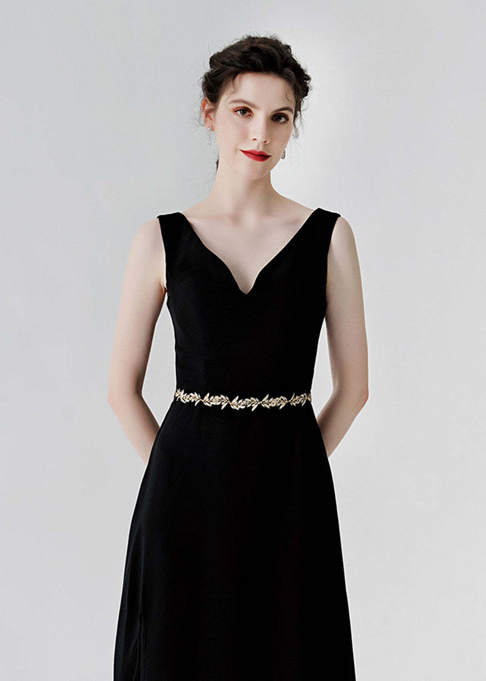 Thin Wedding Crystal Bridal Belt