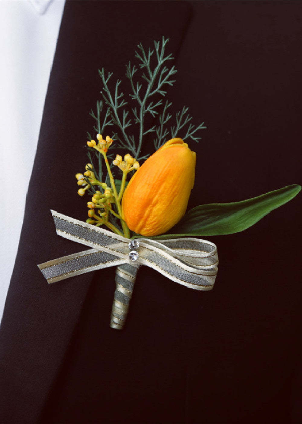 Wedding Tulip Groomsman Boutonnieres