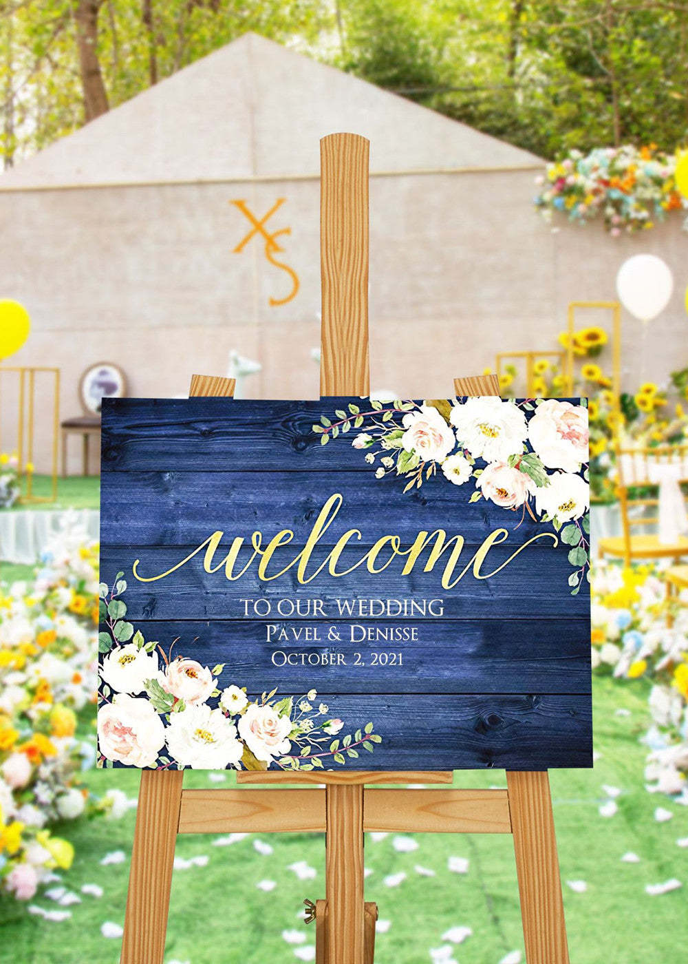 Custom Wedding Welcome Wood Sign ,Wood Wedding Sign - Rustic Wedding Decor