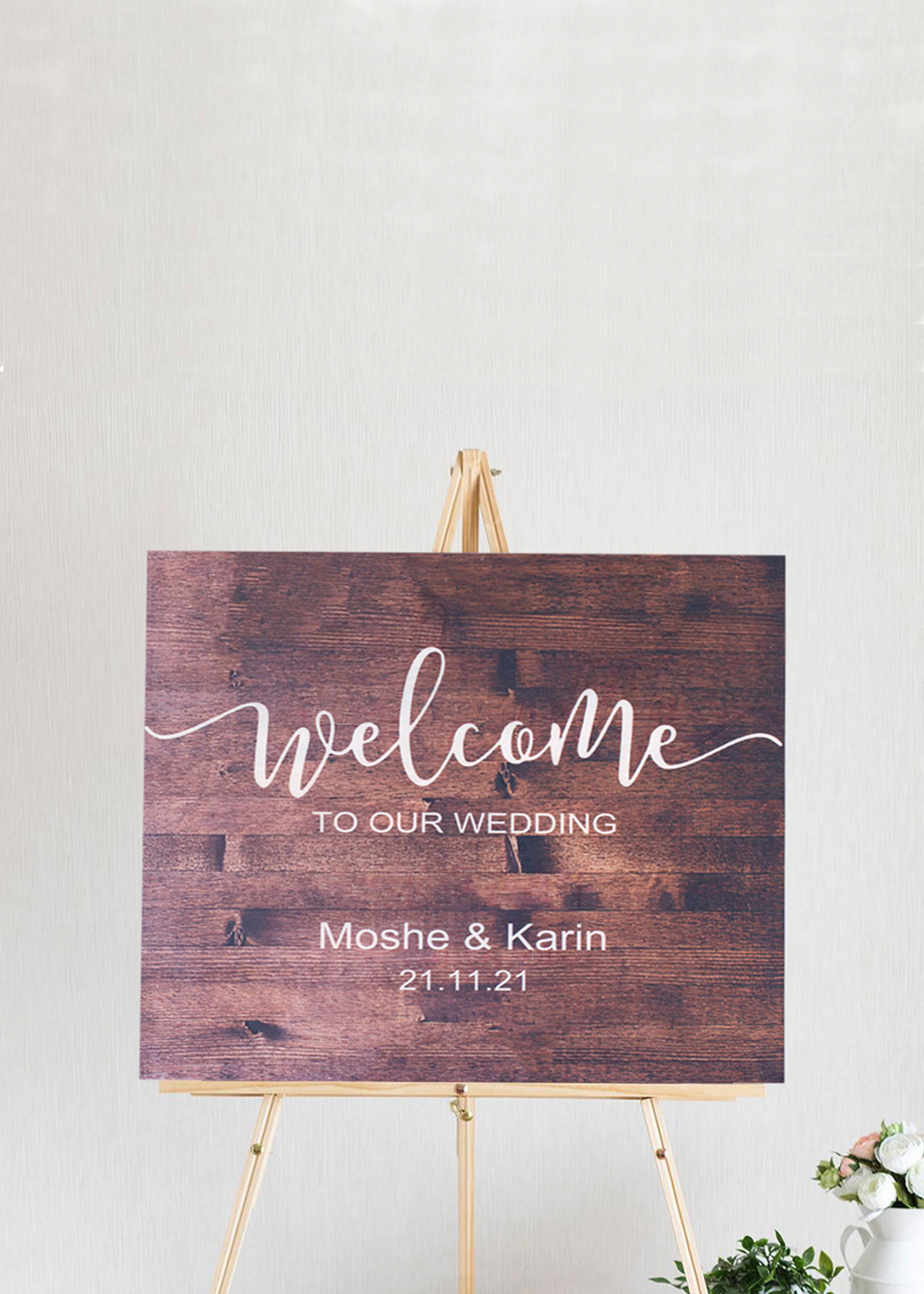 Custom Wedding Welcome Wood Sign