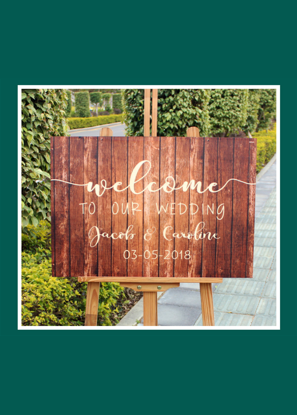 Custom Wedding Welcome Wood Sign