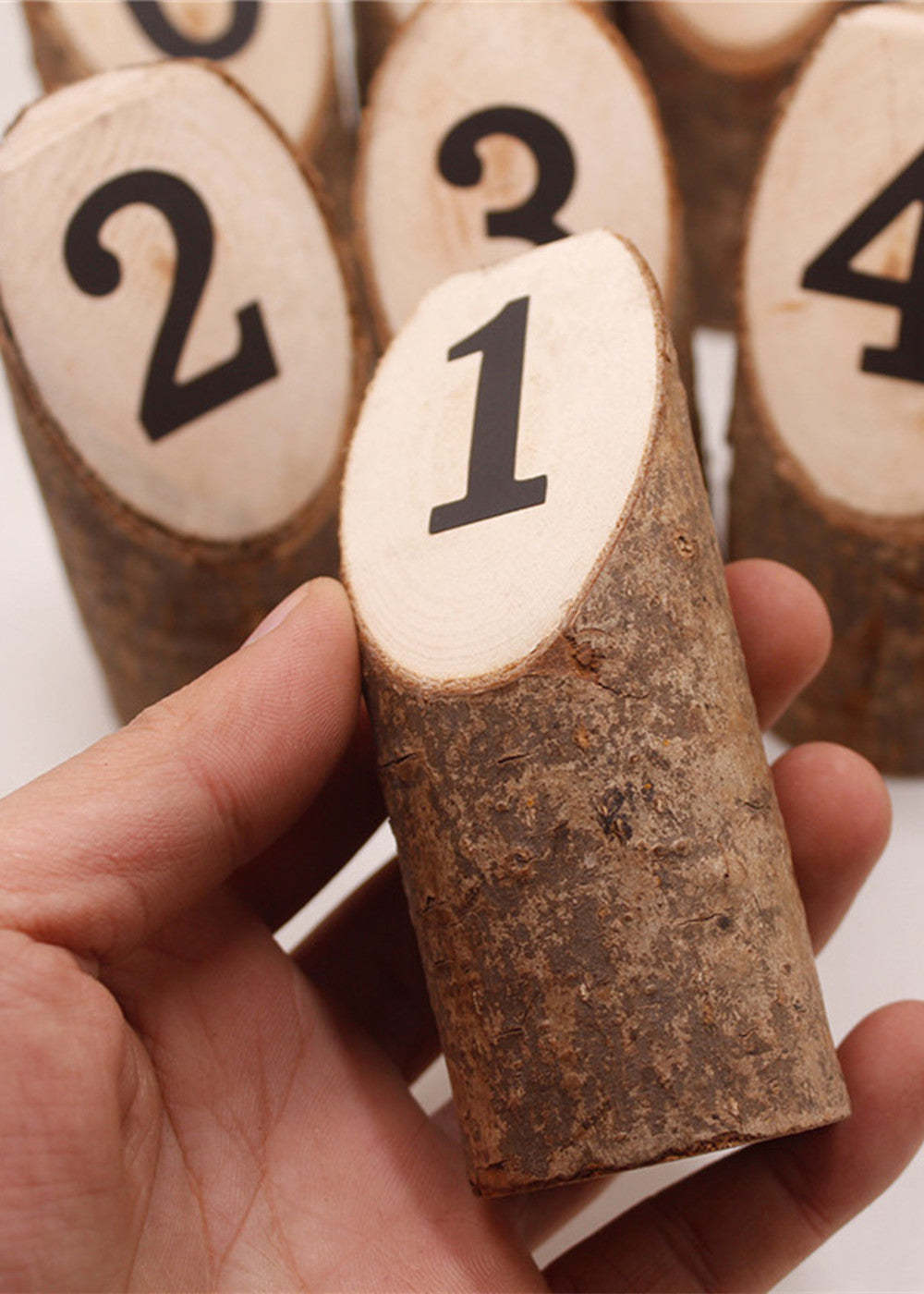Rustic Wooden 1-10 Table Numbers Wedding Decor