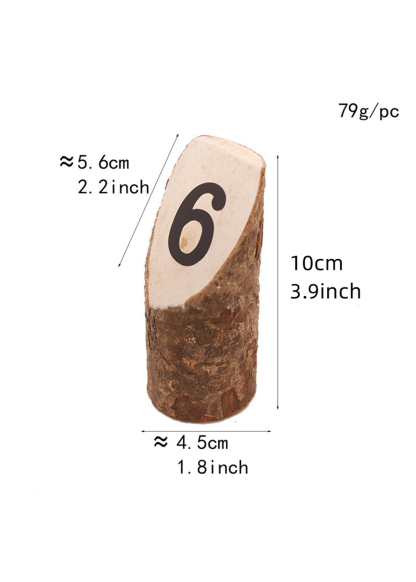 Rustic Wooden 1-10 Table Numbers Wedding Decor