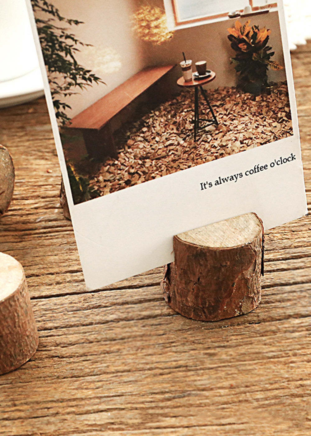 10 PCS Rustic Table Number Holders Stands