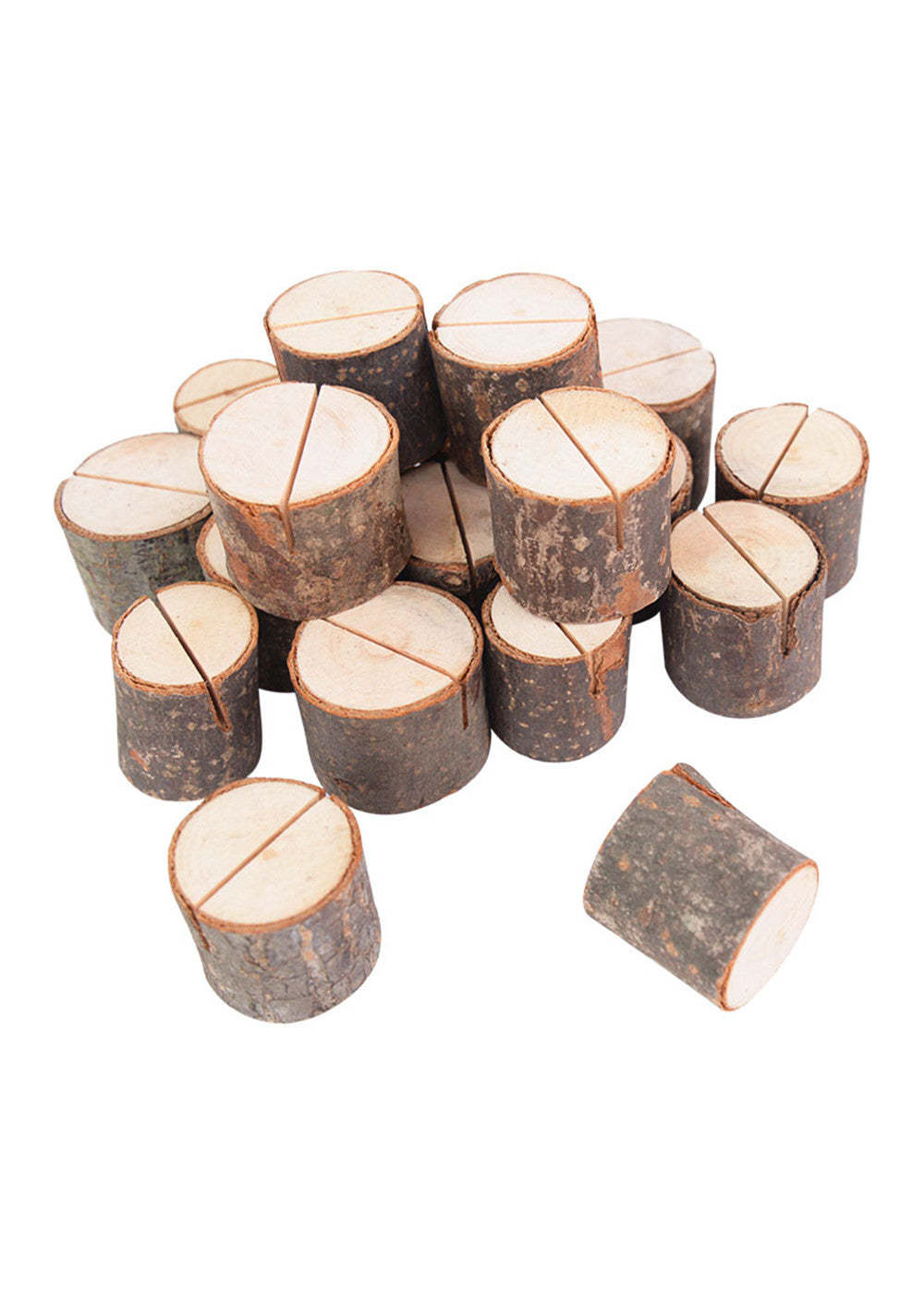 10 PCS Rustic Table Number Holders Stands