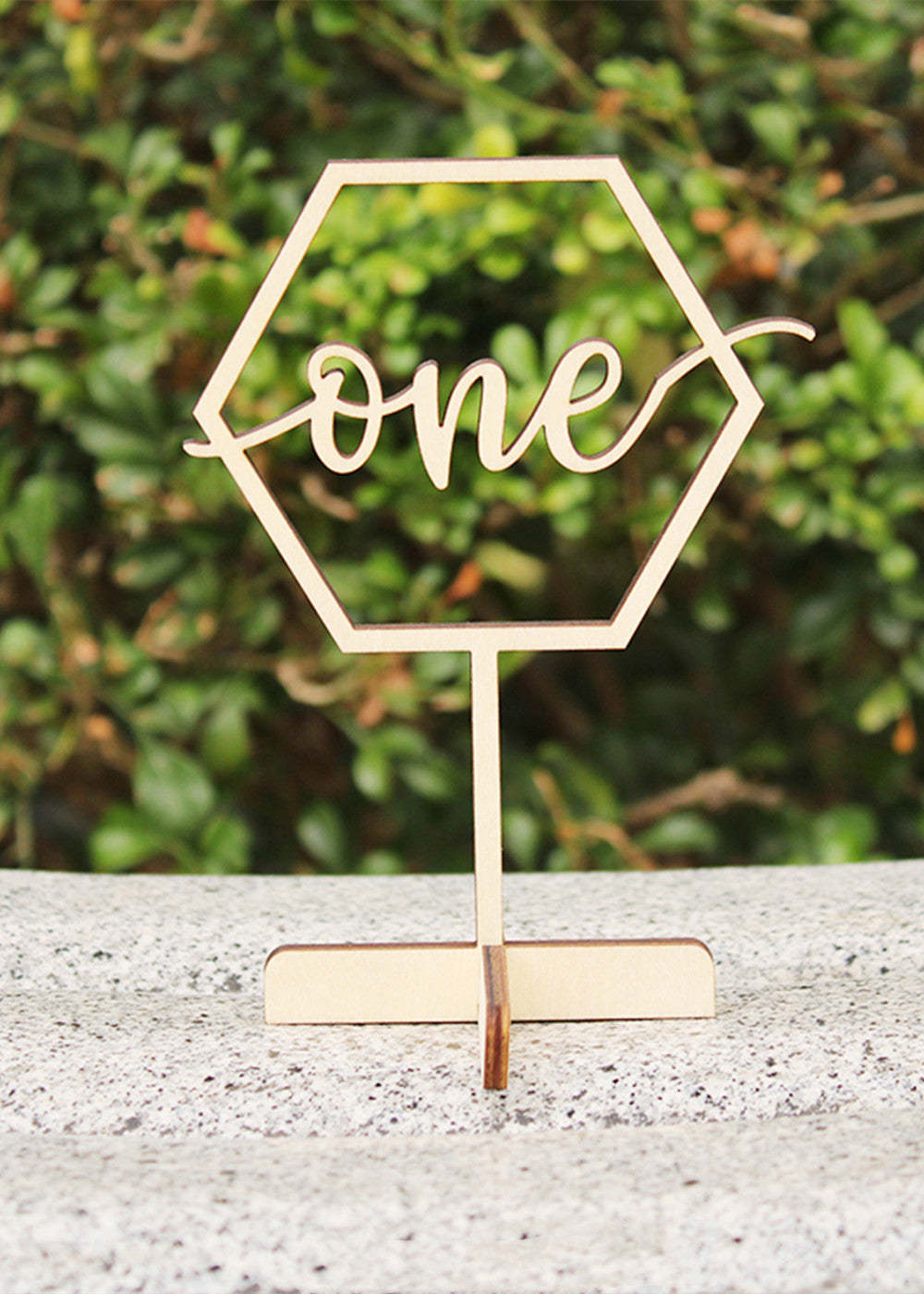 10 PCS Wood Table Number Stand