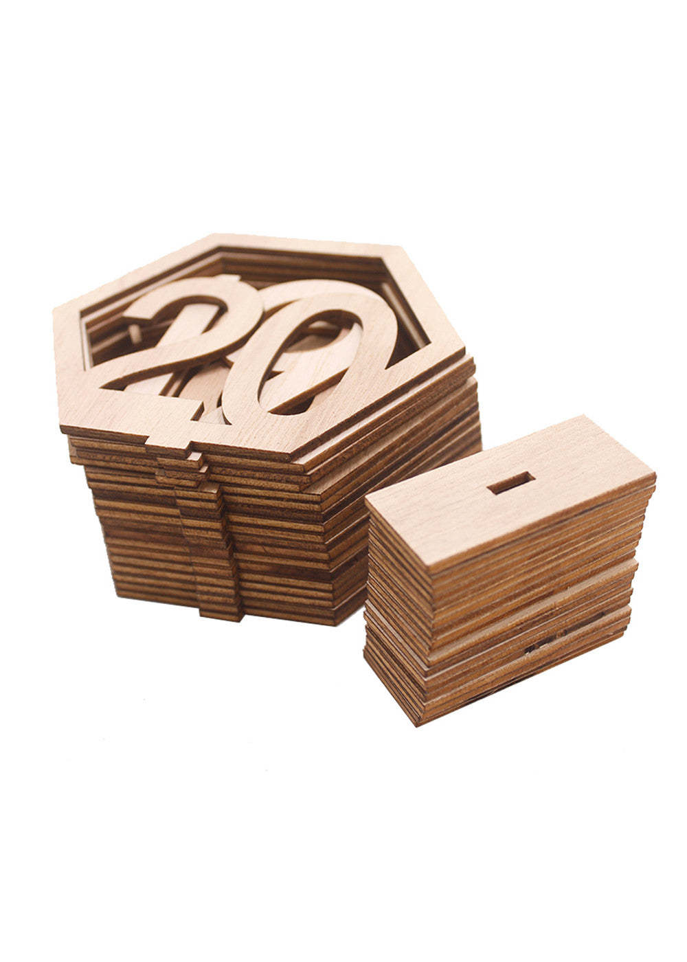 1 to 20 Wooden Table Number Set