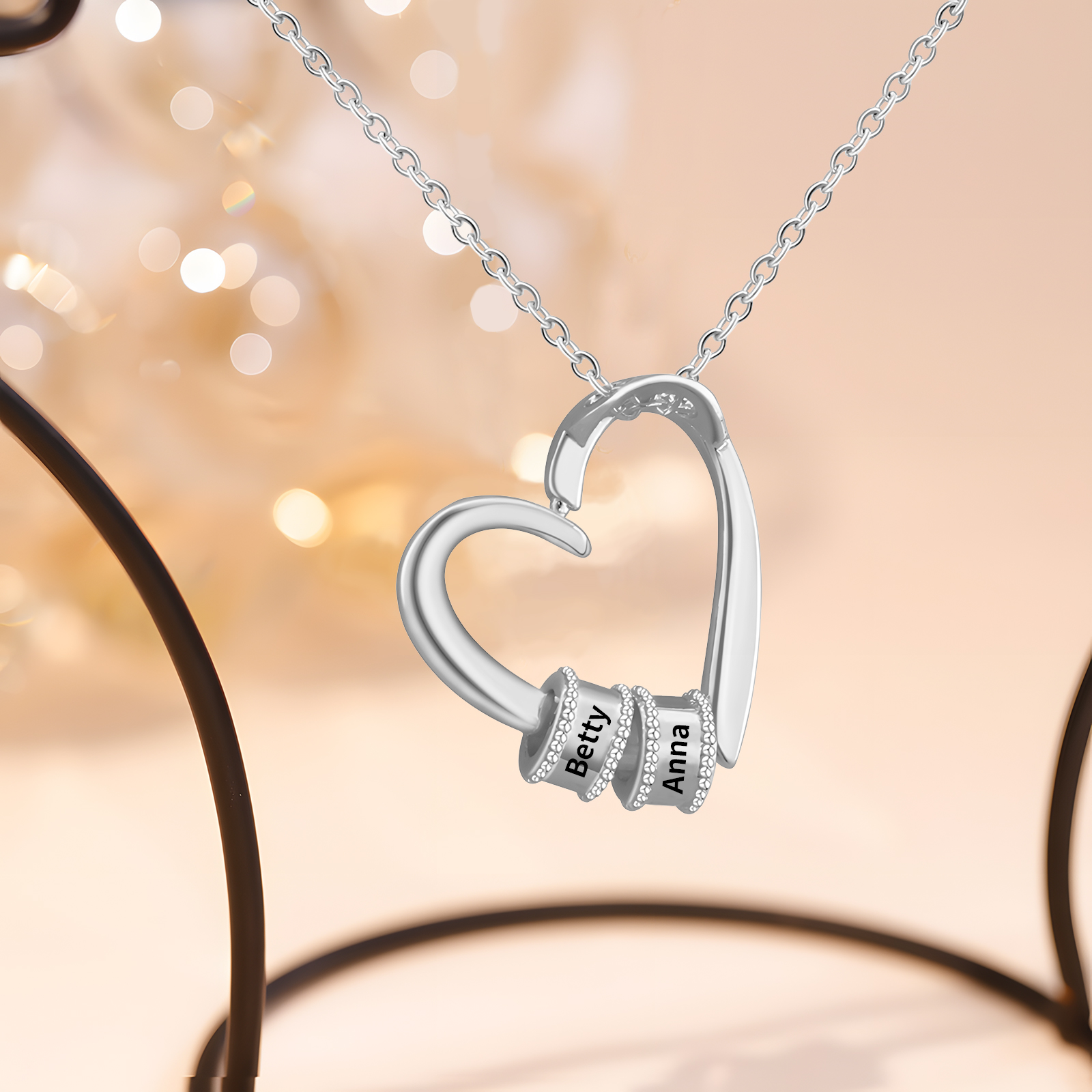 2 Names-Personalized Exquisite Necklace Supports Customized Name Necklace Gifts for Mom