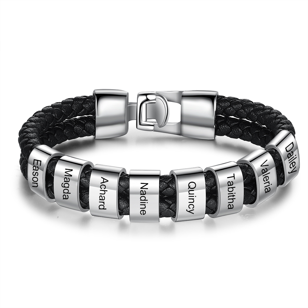 Custom 8 Bead Men's Bracelets For Him Best Gift For Dad