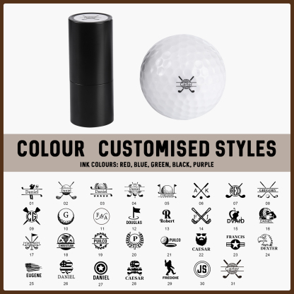 Personalised Golf Pattern Seal, A Special Gift For Him/Yourself