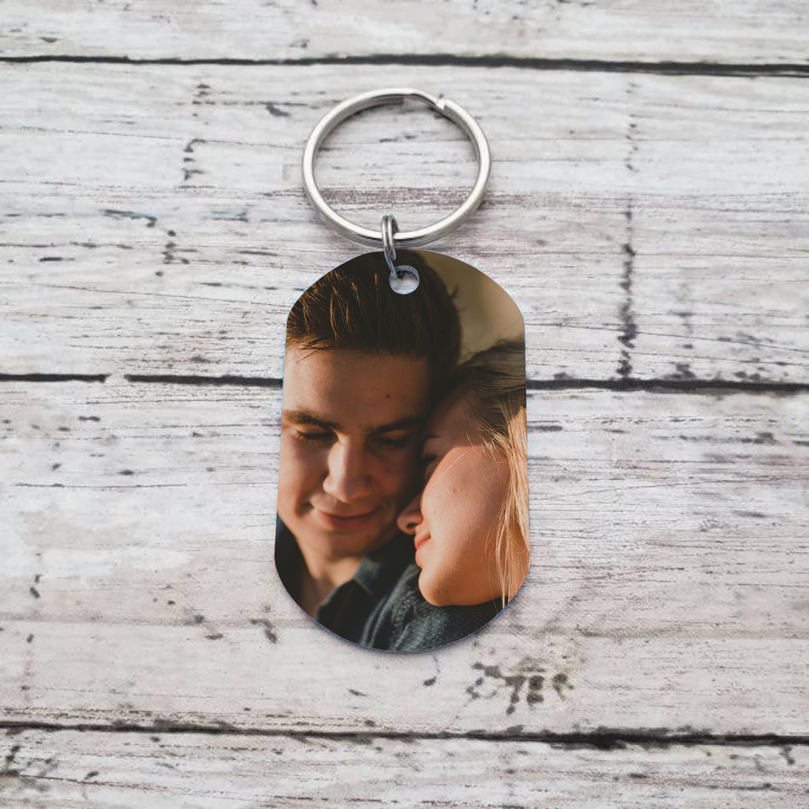 2 Names-Personalized Photo Couple Keychain Gift-Best Ever-Custom Special Keychain Gift For Couple